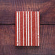 [STATIONERY] RED STAMP BOOK BAMBOO RED | KARAGEN | KARAKAMI