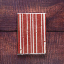 [STATIONERY] RED STAMP BOOK BAMBOO RED | KARAGEN | KARAKAMI