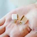 [ต่างหู] จตุรัสพอร์ซเลนสีขาว | Imari-Arita Wares | 6. kiln