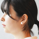 [PIERCED EARRINGS] WHITE PORCELAIN SQUARE (S) | IMARI-ARITA WARES | 6.KILN