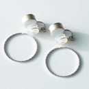 [EARRINGS] WHITE PORCELAIN SILVER | IMARI-ARITA WARES | 6.KILN