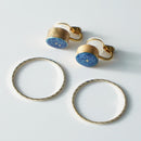 [EARRINGS] BLUE BOUQUET | IMARI-ARITA WARES | 6.KILN