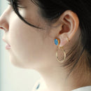 [EARRINGS] BLUE BOUQUET | IMARI-ARITA WARES | 6.KILN