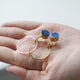 [EARRINGS] BLUE BOUQUET | IMARI-ARITA WARES | 6.KILN