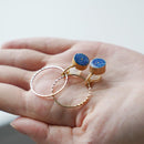 [EARRINGS] BLUE BOUQUET | IMARI-ARITA WARES | 6.KILN