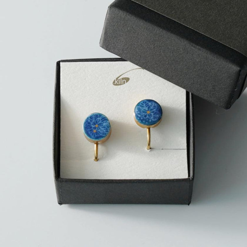 [耳環]藍色花| 6.Kiln | Imari-Arita商品