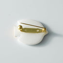 [เข็มกลัด] นกพอร์ซเลนสีขาว | Imari-Arita Wares | 6. kiln