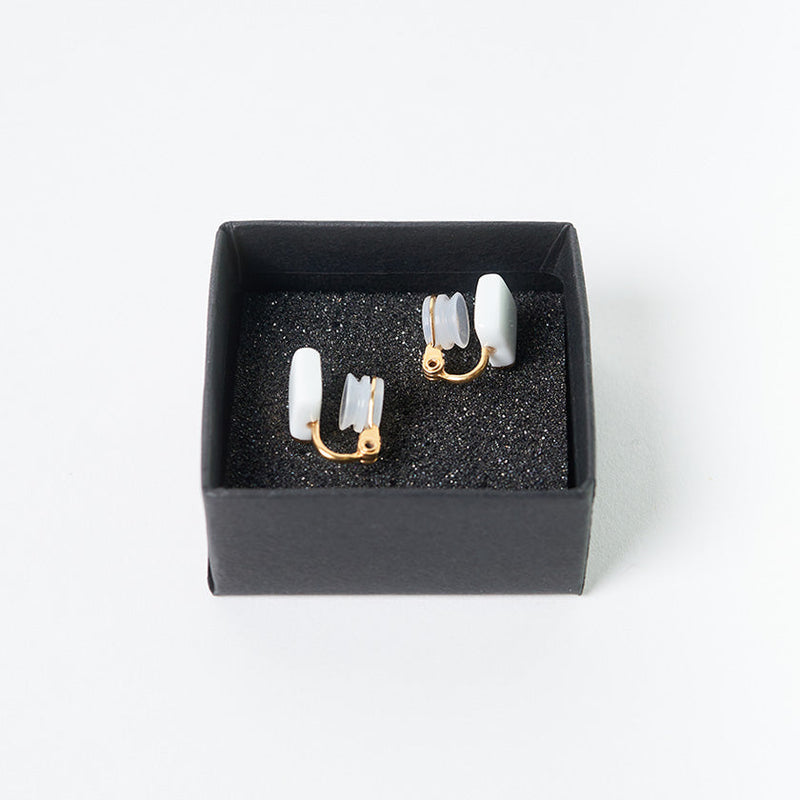 [耳環]白色瓷器| Imari-Arita商品| 6.KILN