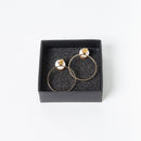 [PIERCED EARRINGS] WHITE PORCELAIN GOLD | IMARI-ARITA WARES | 6.KILN