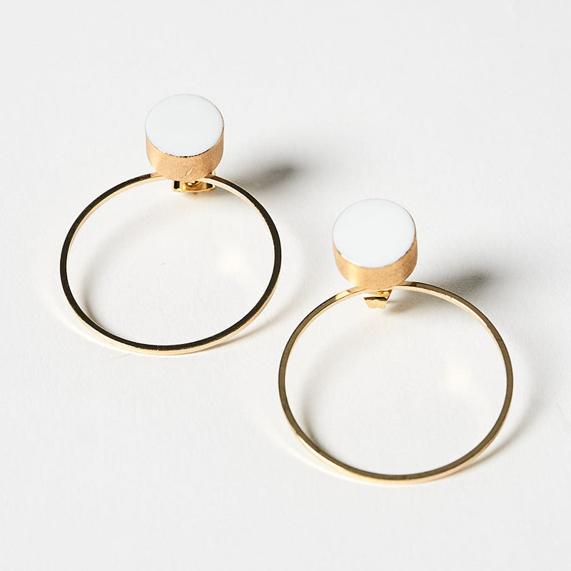 [刺耳的耳環]白色瓷黃金| Imari-Arita商品| 6.KILN