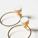 [PIERCED EARRINGS] WHITE PORCELAIN GOLD | IMARI-ARITA WARES | 6.KILN
