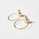 [PIERCED EARRINGS] WHITE PORCELAIN GOLD | IMARI-ARITA WARES | 6.KILN