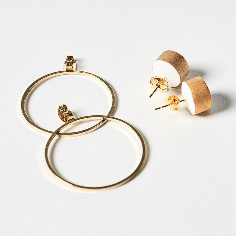 [피어싱 된 귀걸이] 흰 도자기 금 | Imari-Arita Wares | 6. 킬린