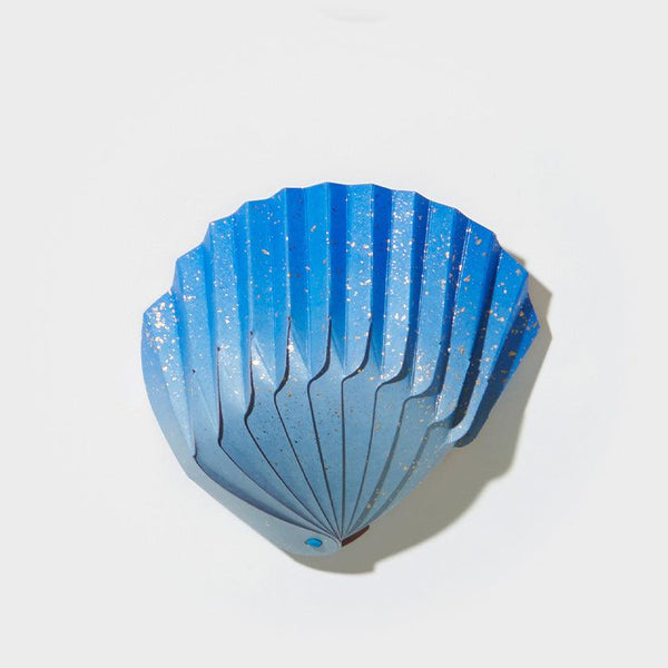 [Origami] กระดาษชามเปลือกหอย SHEENAGO สีฟ้า | Yushima-Art | กระดาษตกแต่ง
