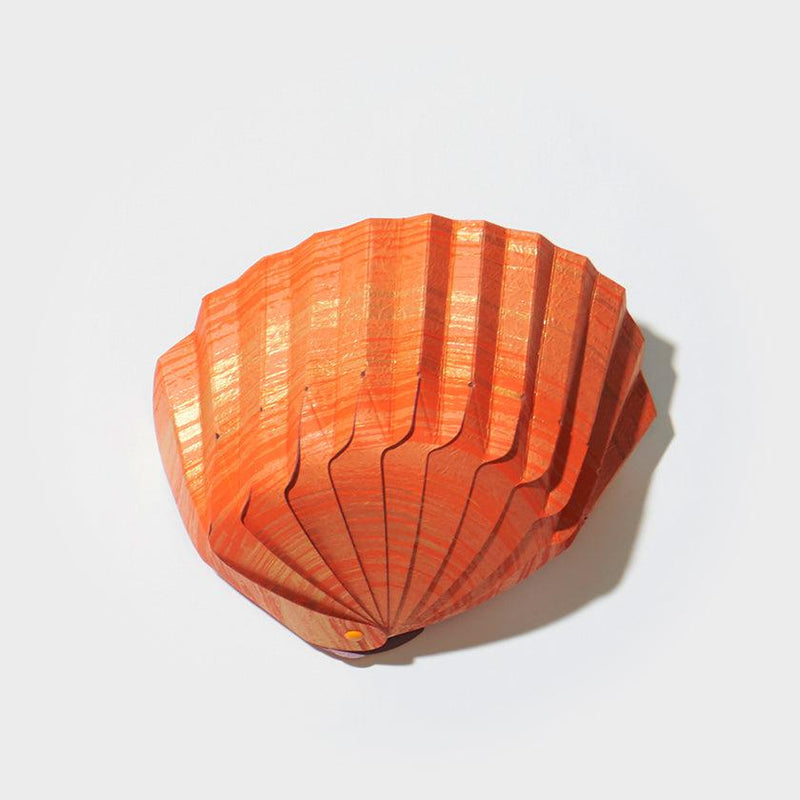 [摺紙]紙貝殼碗刷紅色| YUSHIMA-藝術|裝飾紙