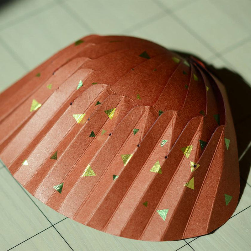 [摺紙]紙貝殼碗三角箔紅色| YUSHIMA-藝術|裝飾紙