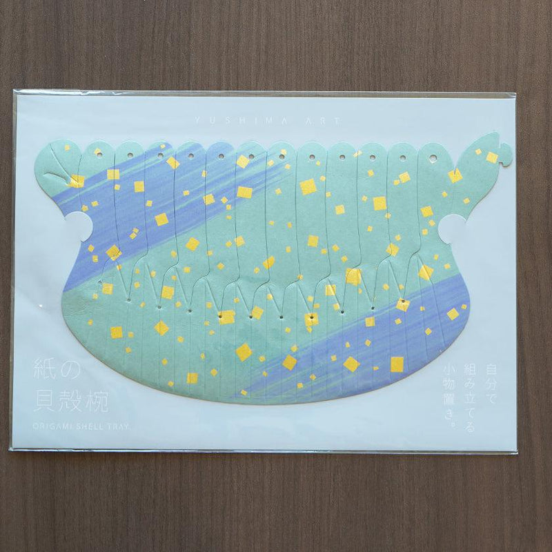 [摺紙]紙貝殼碗刷和方形紫色| YUSHIMA-藝術|裝飾紙