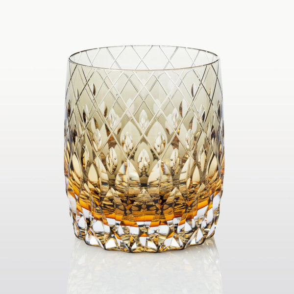 [搖滾玻璃]威士忌玻璃Kasaneirome enrai（遙遠的雷聲）| kagami水晶| edo cut glass