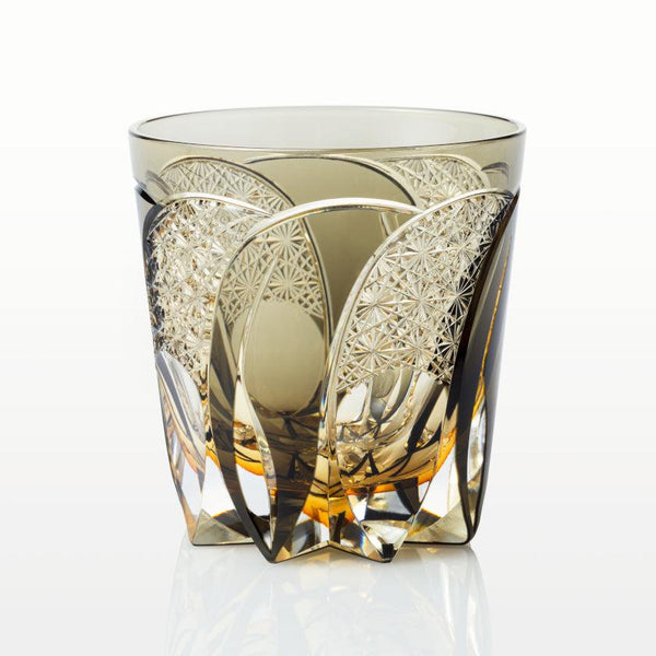 Yarai crystal Japanese cocktail shaker with gold plate