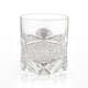 [ROCKS GLASS] WHISKEY GLASS BAMBOO LEAVES AND CHRYSANTHEMUM MESH | EDO KIRIKO | KAGAMI CRYSTAL