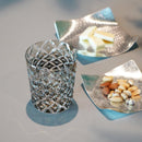 [ROCKS GLASS] WHISKEY GLASS CIRCLE MESH BLACK BY SATOSHI NABETANI MASTER OF TRADITIONAL CRAFTS | EDO KIRIKO | KAGAMI CRYSTAL