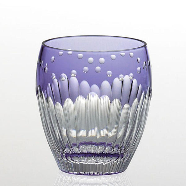 [ROCKS GLASS]  WHISKEY GLASS CHRYSANTHEMUM BY SATOSHI NABETANI MASTER OF TRADITIONAL CRAFTS | EDO KIRIKO | KAGAMI CRYSTAL