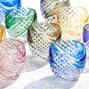[Sake Cup] Stares Fish Scales | Edo Kiriko | คากามิคริสตัล