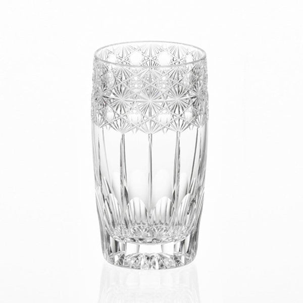 [แก้ว] Glass Slim Koka (ดอกไม้ที่ส่องแสง) โดย Junichi Nabetani Master of Crafts ดั้งเดิม | Edo Kiriko | คากามิคริสตัล