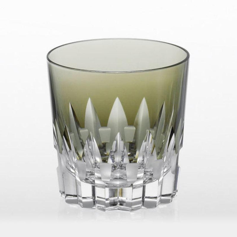 [ROCKS GLASS] WHISKEY GLASS ANCIENT PARALLEL-CROSS (BLACK) | CRYSTAL GLASS | KAGAMI CRYSTAL