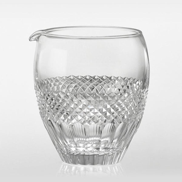 [清酒瓶] katakuchi魚秤|江戶切割玻璃|卡加米水晶