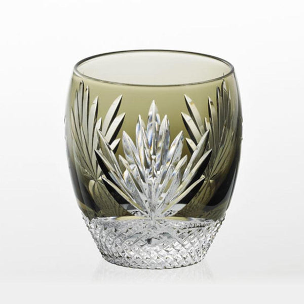 [Rocks Glass] 와인 잔의 야간 블루밍 cereus | 에도 컷 유리 | 카가미 크리스탈