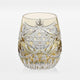 [ROCKS GLASS] WHISKEY GLASS EVENING LULL (YELLOW) BY JUNICHI NABETANI, MASTER OF TRADITIONAL CRAFTS | EDO KIRIKO | KAGAMI CRYSTAL