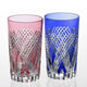 [แก้ว] คู่ของ Tumblers Crossover ร่อง | Edo Kiriko | คากามิคริสตัล