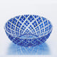[ชาม] รั้วไม้ไผ่เลเยอร์ (สีน้ำเงิน) | Edo Kiriko | คากามิคริสตัล