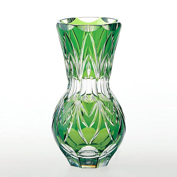 [花瓶]綠色|江戶kiriko |卡加米水晶