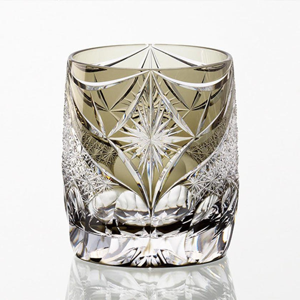 [Rock Glass] Whisky Glass Keiunkai โดย Tatsuya Nemoto Master of Crafts ดั้งเดิม | Edo Kiriko | คากามิคริสตัล