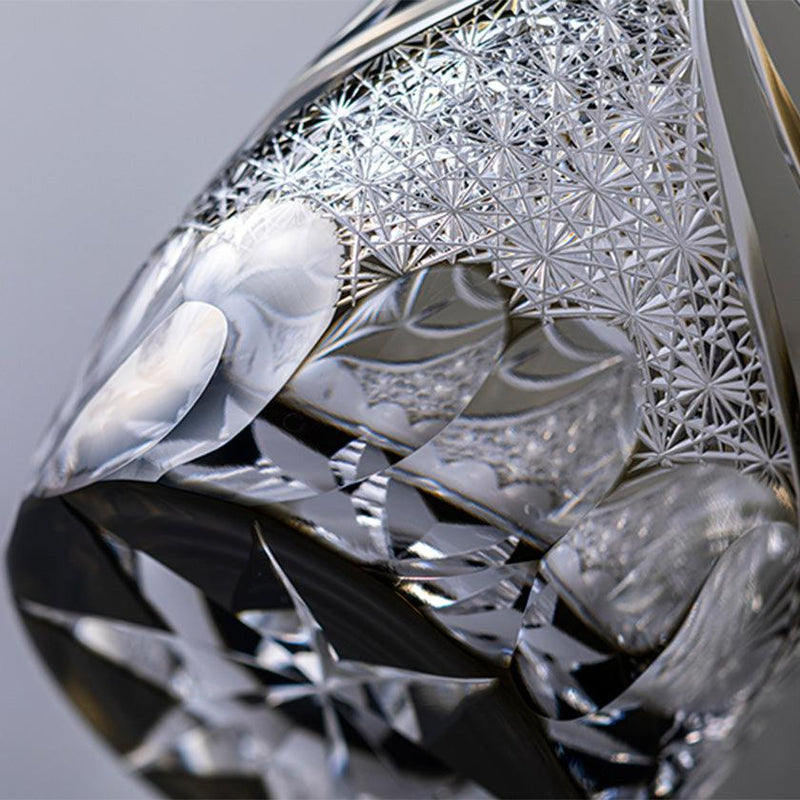 [ROCK GLASS] WHISKEY GLASS KEIUNKAI BY TATSUYA NEMOTO MASTER OF TRADITIONAL CRAFTS | EDO KIRIKO | KAGAMI CRYSTAL