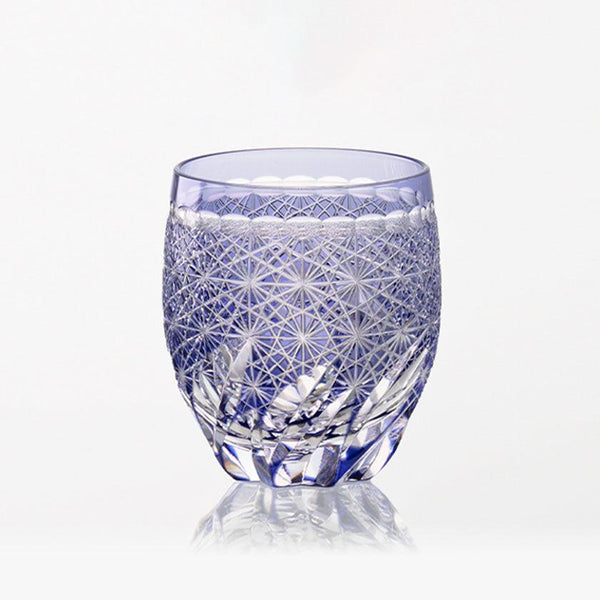 [ROCK GLASS] WHISKEY GLASS FUUGA BY HIDEAKI SHINOZAKI MASTER OF TRADITIONAL CRAFTS | EDO KIRIKO | KAGAMI CRYSTAL