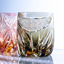 [ROCK GLASS] WHISKEY GLASS TORA-NO-MAI BY TATSUYA NEMOTO MASTER OF TRADITIONAL CRAFTS | EDO KIRIKO | KAGAMI CRYSTAL