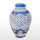 [VASE] HEMP LEAVES & OCTAGONAL BASKET WEAVE | EDO KIRIKO | KAGAMI CRYSTAL