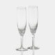 [GLASS] PAIR OF CHAMPAGNE GLASSES 'ECRIN' | CRYSTAL GLASS | KAGAMI CRYSTAL