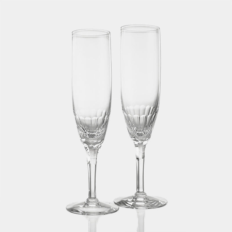 [แก้ว] คู่ของแว่นตาแชมเปญ 'Ecrin' | แก้วคริสตัล คากามิคริสตัล