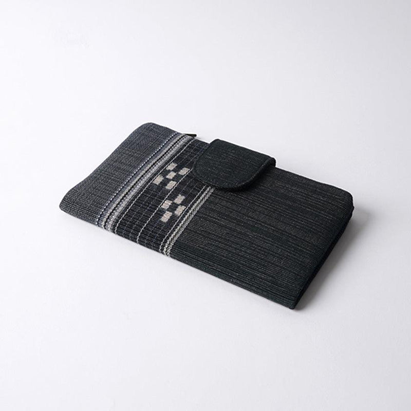 [CARD CASE] Yakoboku (สีดำ) | Azamiya | Yaeyama Minsaa (สิ่งทอ)