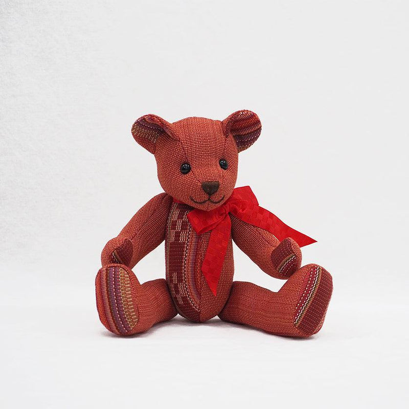 [泰迪熊] kokkara（紅色）| Azamiya | Yaeyama Minsaa（紡織品）