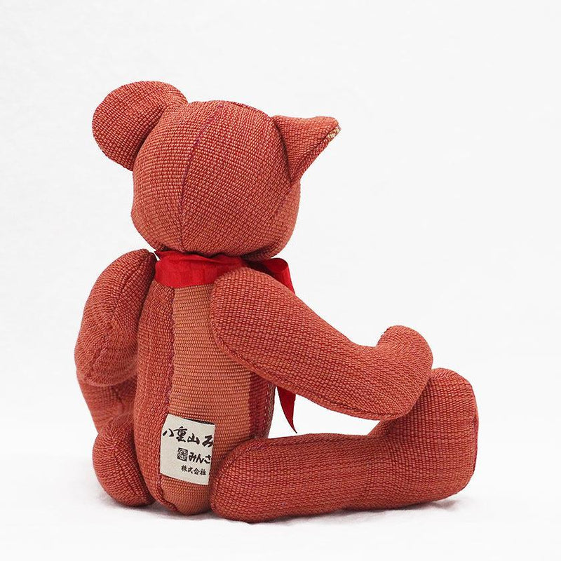 [ตุ๊กตาหมี] Kokkara (สีแดง) | Azamiya | Yaeyama Minsaa (สิ่งทอ)
