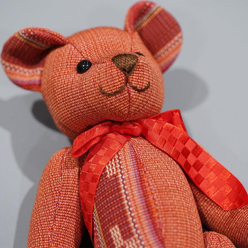 [ตุ๊กตาหมี] Kokkara (สีแดง) | Azamiya | Yaeyama Minsaa (สิ่งทอ)
