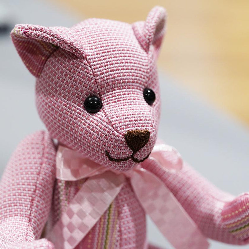 [泰迪熊] nobotan（粉紅色）| Azamiya | Yaeyama Minsaa（紡織品）