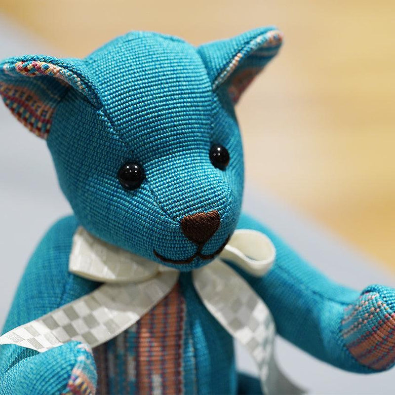 [泰迪熊]卡納薩（藍色）| Azamiya | Yaeyama Minsaa（紡織品）