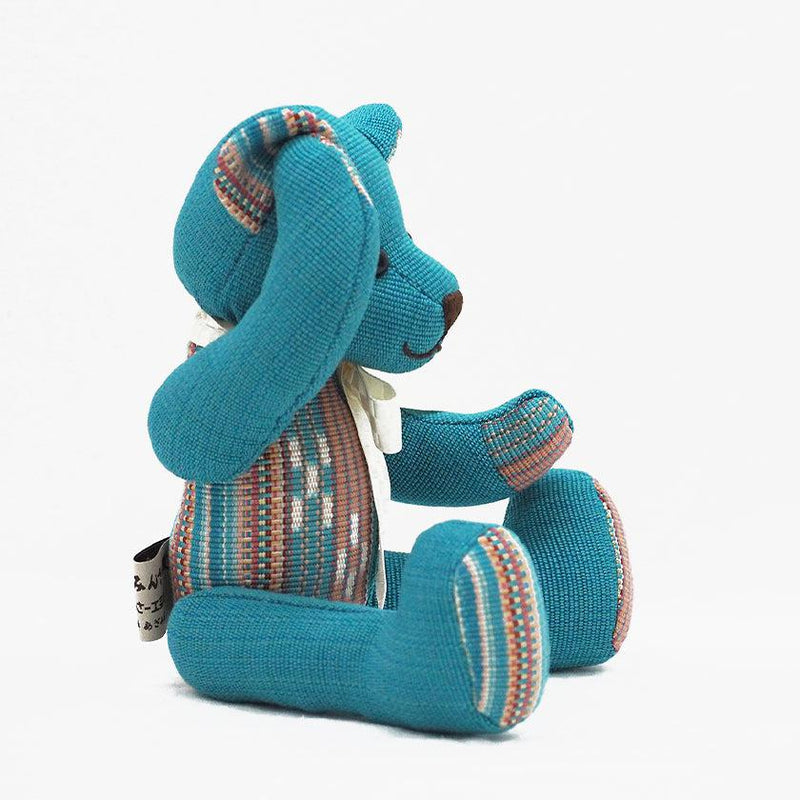 [泰迪熊]卡納薩（藍色）| Azamiya | Yaeyama Minsaa（紡織品）