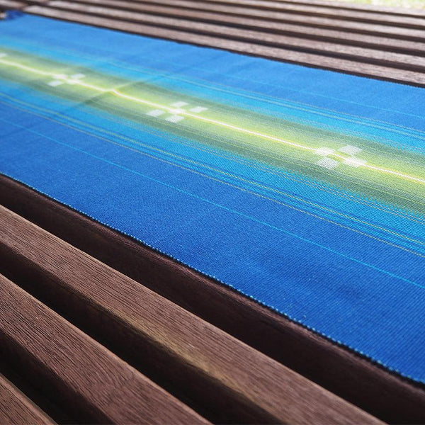 [桌墊] Chura-Sango（藍色）| Azamiya | Yaeyama Minsaa（紡織品）